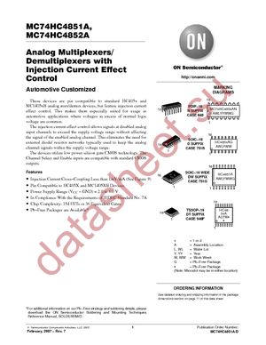 MC74HC4851AD datasheet  